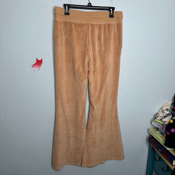 Aerie Real Obsessed Velour High Waisted Kick-It Flare Pant in Toasty Large LONG - Picture 3 of 12